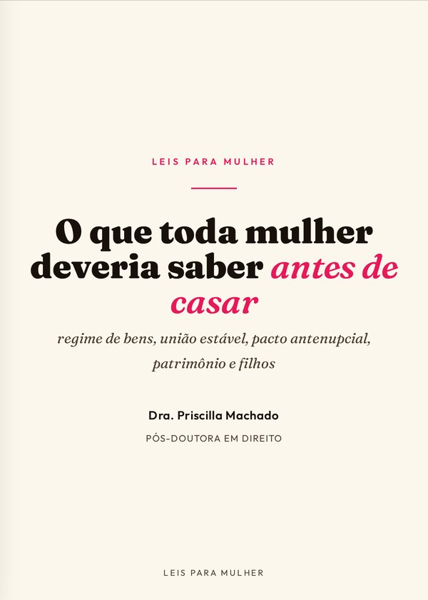 Capa do livro O que toda mulher deveria saber antes de casar