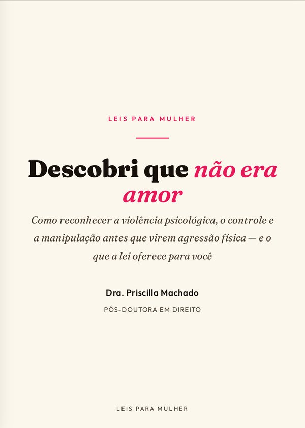 Capa do livro Descobri que não era amor