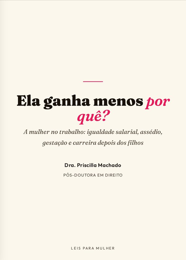 Capa do livro Ela ganha menos por quê?
